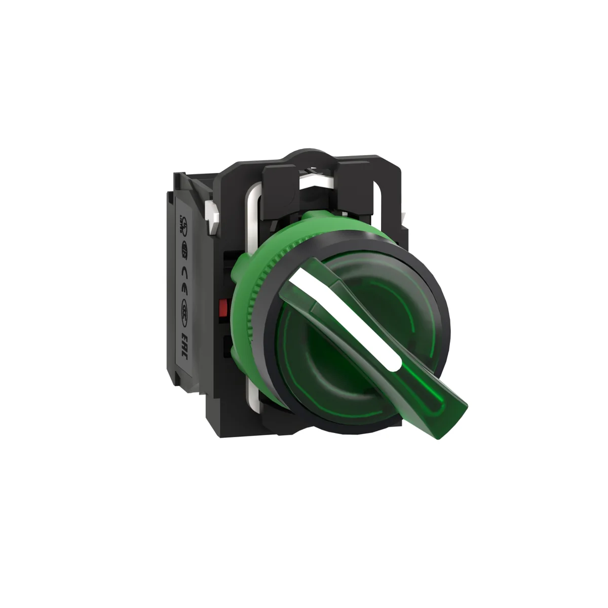 SCHNEIDER Selector Luminoso Verde 2 Posiciones C/Led De 22MMX 230/240VAC 1NA+1NC XB5AK123M5 Schneider XB5AK123M5