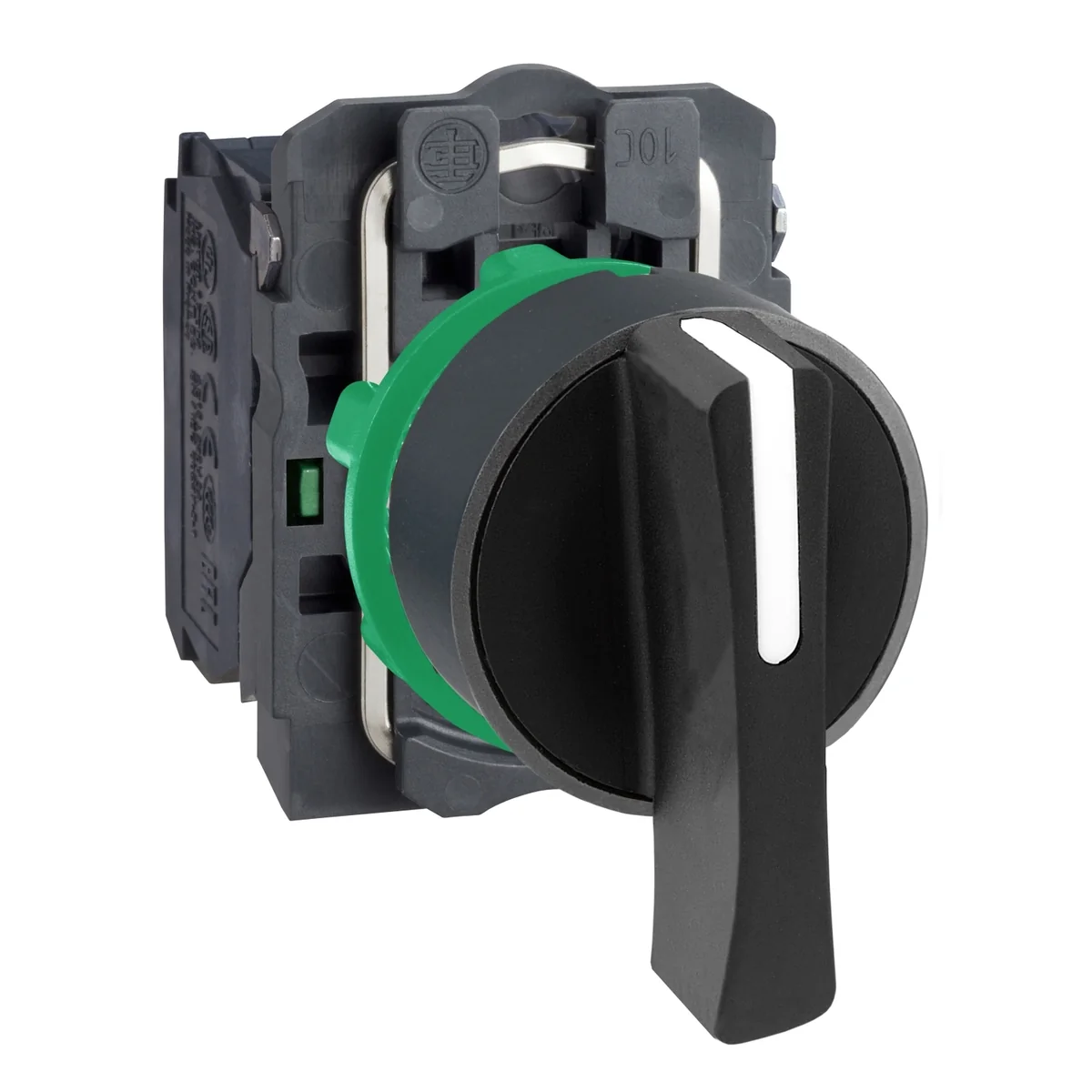 SCHNEIDER Selector Manija Larga Plástico 3 Posic. I-0-II Fijas 2NA Hrmony XB5AJ33 Schneider XB5AJ33