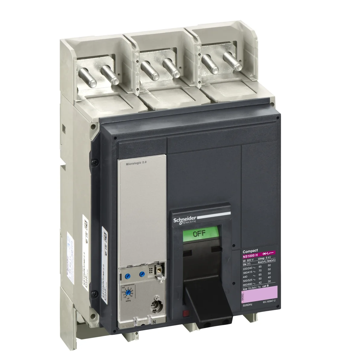 SCHNEIDER Interruptor Termomagnetico NS1000H 400 - 1000 A 70KA 415 Vac Micrologic 2.0 33473 Schneider 33473