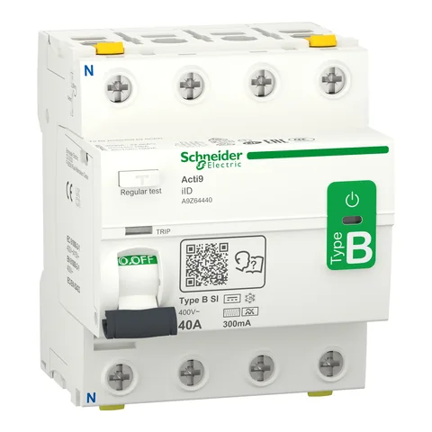 SCHNEIDER Interruptor Diferencial 4X40A 300MA Tipo B A9Z64440 Schneider A9Z64440
