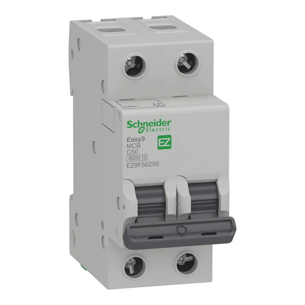 SCHNEIDER Interruptor Termomagnetico 2P 50 A 10KA/230 V P/Riel EASY9 EZ9F56250 Schneider EZ9F56250