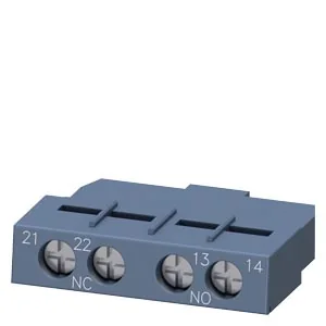 SIEMENS Block Contacto Auxiliar 1NA + 1NC Montaje Frontal S00-S3 P/ 3RV2 3RV2901-1E - Siemens 3RV2901-1E