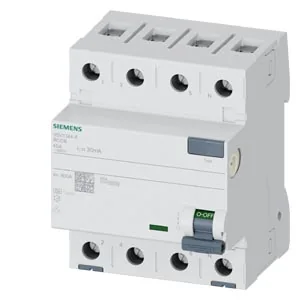 SIEMENS Interruptor Diferencial 4P 40 A , Tipo AC, 30 Ma,super Inmunizado .5SV3344-6 - Siemens 5SV3344-6
