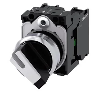 SIEMENS Selector, 2 Posiciones O-I, 1NC 3SU1150-2BF60-1MA0 - Siemens 3SU1150-2BF60-1M