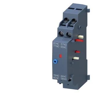 SIEMENS Block Contacto Auxiliar De Alarma Y Disparo Por Cortocircuito 1NA + 1NC Montaje Lateral S00-S3 P/ 3RV2 3RV2921-1M - Siemens 3RV2921-1M