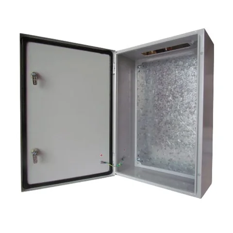 Sin marca indicada Tablero metálico hermético FNX ST4620, 600 × 400 × 200 mm, con placa de montaje, RAL 7035 TAB-600-FNX