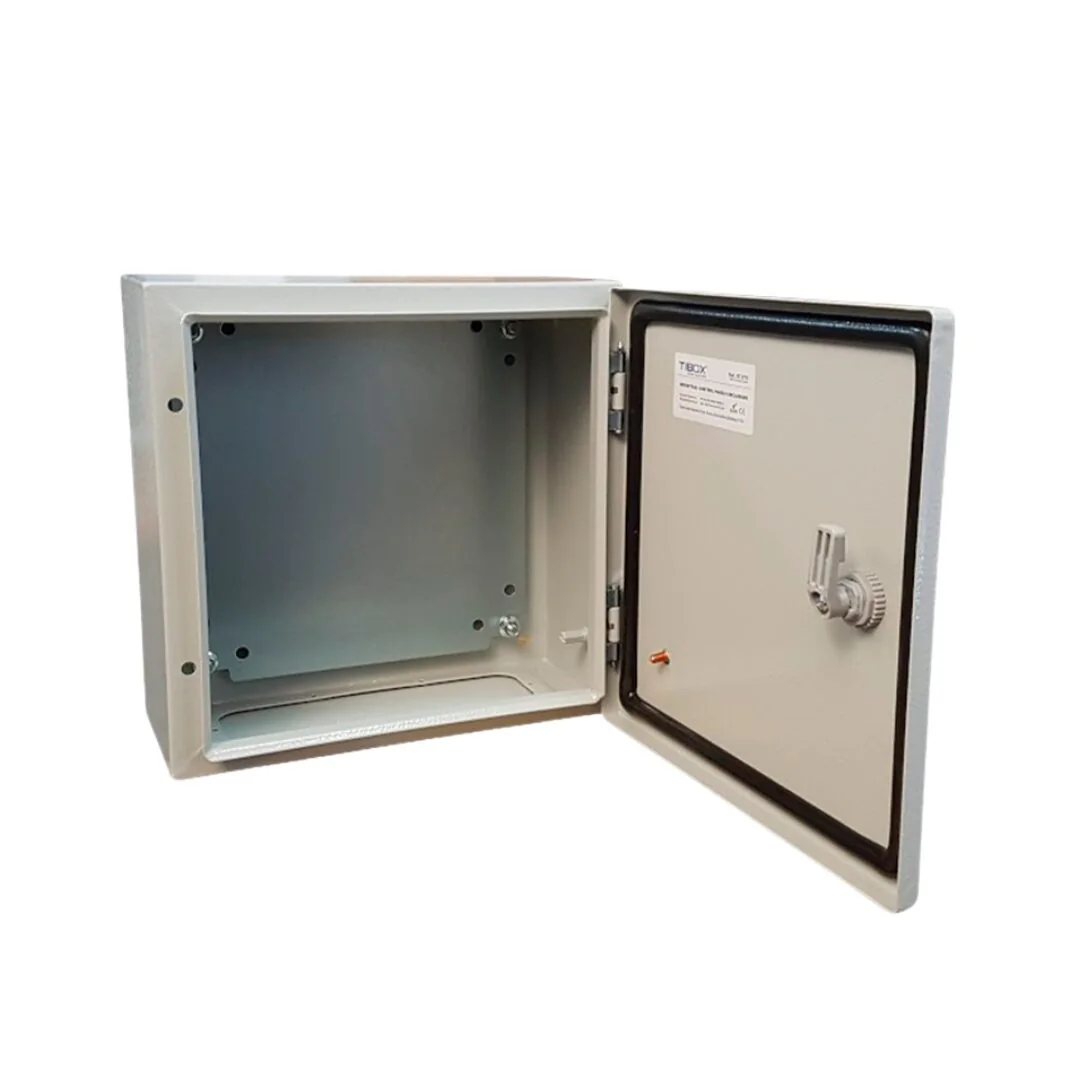 TIBOX Tablero Metálico 300X200X150 MM Adosable Hermético C/Placa De Acero - Tibox ST2315