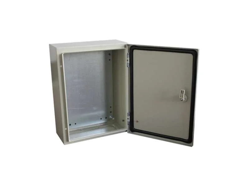 TIBOX Tablero Metálico 700X500X250 MM Adosable Hermético C/Placa De Fondo -IP66-RAL 7035 Tibox TAB-ADO-700